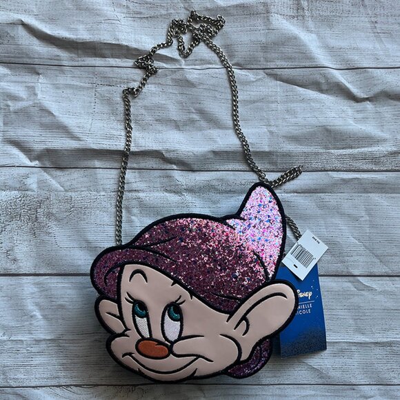 RARE Danielle Nicole Disney DOPEY Crossbody Snow White & The Seven Dwarves NWT - Picture 3 of 6